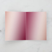 Rood Blush Roze glitter Sparkle Leopard Print Kaart (Binnen)