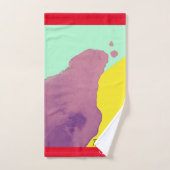 Rood blush Roze Kleur Pallete 2021 Bad Handdoek (Handdoek)