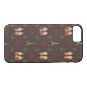 Rood bodemblad stilettos schoenhazels lv monogram Case-Mate iPhone case (Achterkant (Horizontaal))