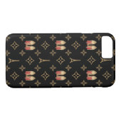 Rood bodemblad stilettos schoenhazels lv monogram Case-Mate iPhone case (Achterkant (Horizontaal))