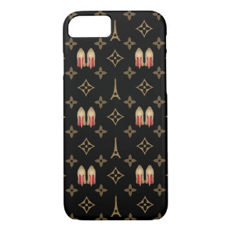Rood bodemblad stilettos schoenhazels lv monogram Case-Mate iPhone case