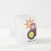 Rood Boerderij Tractor T-shirts en cadeaus Matglas Koffiemok (Voorkant links)