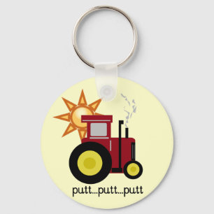 Rood Boerderij Tractor T-shirts en cadeaus Sleutelhanger