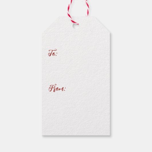  rood Boerderij truck rode schuur Cadeaulabel (Achterkant)