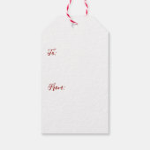  rood Boerderij truck rode schuur Cadeaulabel (Achterkant)