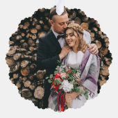  rood Boerderij vrachtwagen | Eerste Kerstmis Mr.  Ornament Kaart (Achterkant)