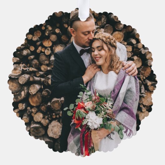  rood Boerderij vrachtwagen | Eerste Kerstmis Mr.  Ornament Kaart (Achterkant)