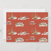 rood Boerderij Vrachtwagen Kerstboom Feestdagenkaart (Achterkant)