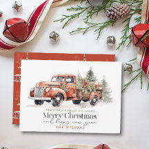  rood Boerderij Vrachtwagen Kerstboom