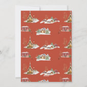  rood Boerderij Vrachtwagen Kerstboom Foto Feestdagenkaart (Achterkant)