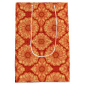 ROOD BOHO BLOEMPATROON MEDIUM CADEAUZAKJE (Achterkant)