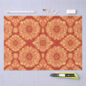 ROOD BOHO BLOEMPATROON TISSUEPAPIER (Craft)