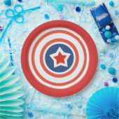 Rood Bord met witte cirkelvormige lijn en middenst (Feest)