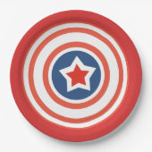 Rood Bord met witte cirkelvormige lijn en middenst (Voorkant)