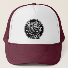 Rood bordeauxkleurige truckerpet trucker pet