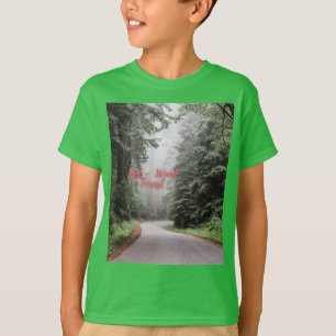 Rood bos Kinder Licht Groene Korte Muit T-shirt
