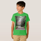 Rood bos Kinder Licht Groene Korte Muit T-shirt (Voorkant volledig)