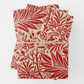 Rood  botanisch inpakpapier (In situ)