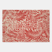 Rood  botanisch inpakpapier vel (Voorkant)