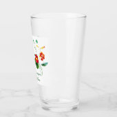 rood botanisch minimaal vintage voor haar glas (Links)