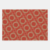 Rood botanische bessen Gift Wrap Inpakpapier Vel (Voorkant 2)