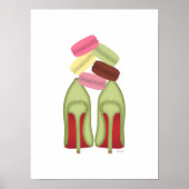 Rood Bottometjes stilettos schoenen, hoge hakken e Poster (Voorkant)