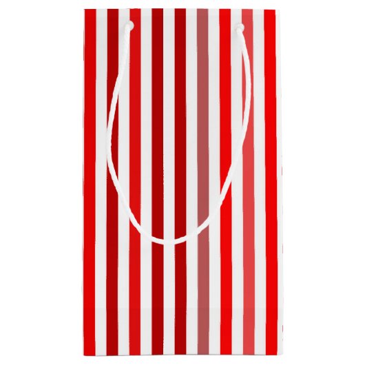 Rood, Bourgogne en witte strepen Klein Cadeauzakje (Achterkant)