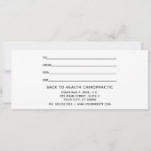 Rood bow-cadeau van chiropractisch cadeaubon (Achterkant)