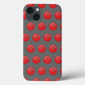 Rood Bowling Ball Patroon Case-Mate iPhone Case (Achterkant)