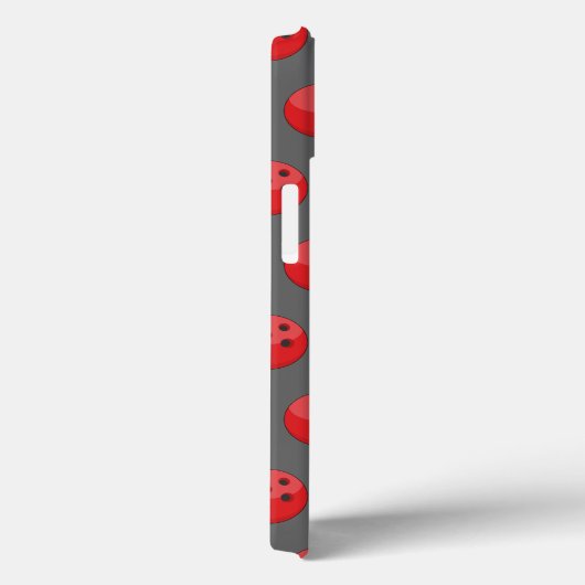 Rood Bowling Ball Patroon Case-Mate iPhone Case (Achterkant / Rechts)