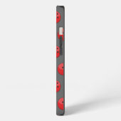 Rood Bowling Ball Patroon iPhone Hoesje (Linkerkant)