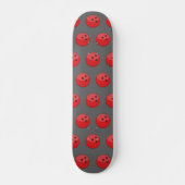 Rood Bowling Ball Patroon Persoonlijk Skateboard (Voorkant)