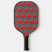 Rood Bowling Ball Patroon Pickleball Paddle (Voorkant)