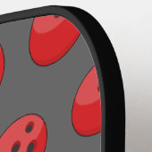 Rood Bowling Ball Patroon Pickleball Paddle (Links Detail)