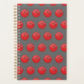 Rood Bowling Ball Patroon Planner (Voorkant)