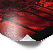 Rood branden... foto afdruk (Hoek)