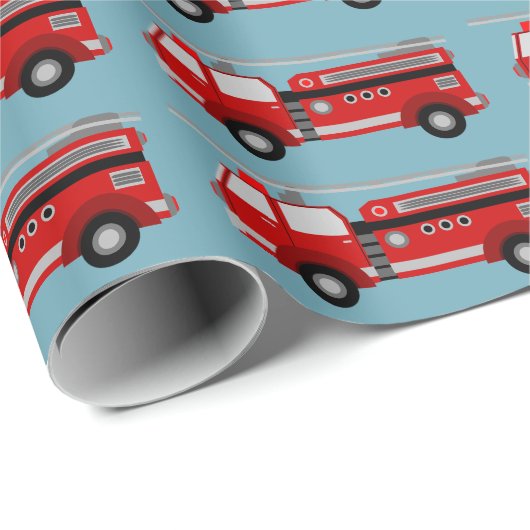 Rood brandend papier voor vrachtwagens met cadeaut (Rol Hoek)