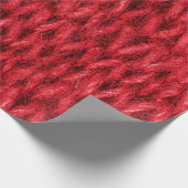 Rood breiwol textuur achtergrond. cadeaupapier (Hoek)