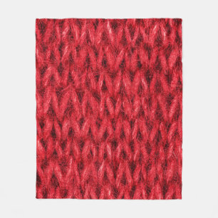 Rood breiwol textuur achtergrond. fleece deken
