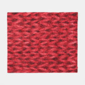 Rood breiwol textuur achtergrond. fleece deken (Voorkant (Horizontaal))