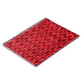 Rood breiwol textuur achtergrond. notitieboek (Linkerzijde)