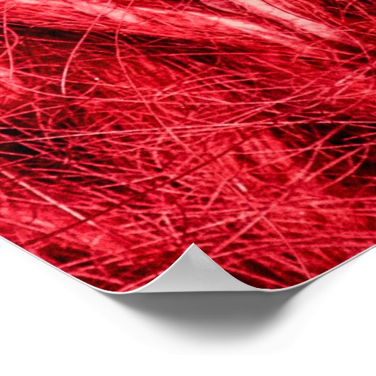 Rood breiwol textuur achtergrond. poster (Hoek)