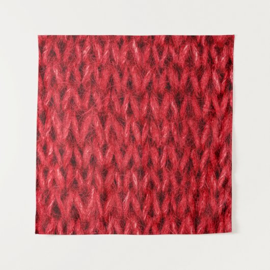 Rood breiwol textuur achtergrond. wandkleed (Voorkant)