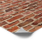 Rood Brick Wall Canvas of Poster (Hoek)