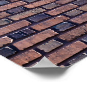 Rood Brick Wall Canvas of Poster (Hoek)