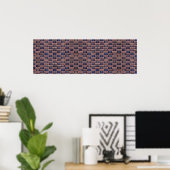 Rood Brick Wall Canvas of Poster (Thuiskantoor)