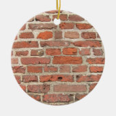 Rood Brick-wandstructuur Keramisch Ornament (Voorkant)