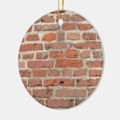 Rood Brick-wandstructuur Keramisch Ornament (Links)