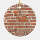 Rood Brick-wandstructuur Keramisch Ornament (Achterkant)