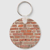 Rood Brick-wandstructuur Sleutelhanger (Voorkant)